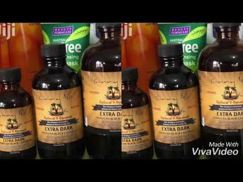 Jamaican Extra dark castor oil,It stimulates hair growth📞0245072007