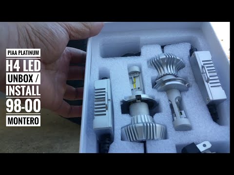 PIAA Platinum LED bulbs install for 1998-2000 Mitsubishi Montero.