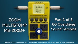 Video thumbnail for ZOOM MS-200D+ - Overdrive Sound Samples by Chris Benton