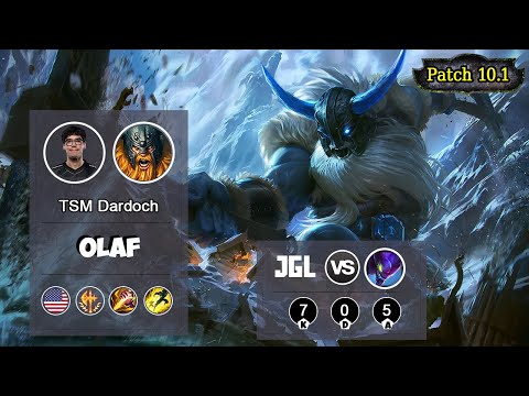 TSM Dardoch Olaf Jungle VS Kha'Zix | LOL | S10 NA Placements - Full Gameplay