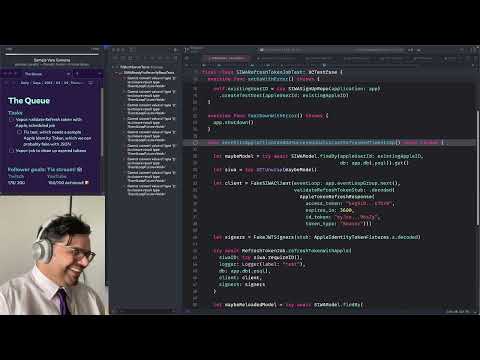 💜 Building a Sign-in with Apple open-source server | Tie stream! Scheduled jobs | Thursday, Feb 9 thumbnail