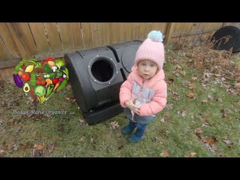 New composting bin setup with Jordan Marie