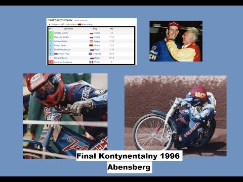 Retro Tomasz Gollob   Finał Kontynentalny 1996 Abensberg