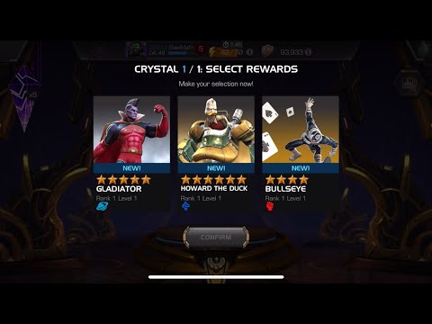 MCOC Cavalier and 6 Star Nexus Crystal Opening
