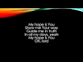 Third Day -My hope is you Lyrics