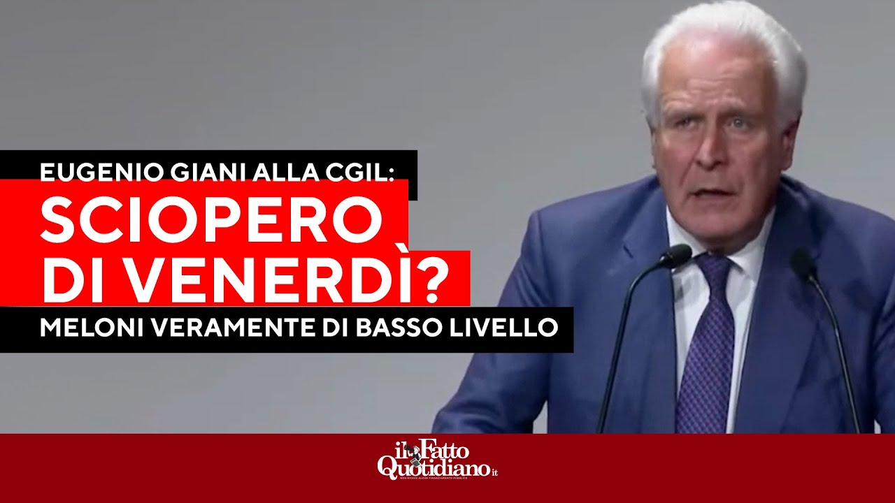 Giani vs Meloni: "Polemiche sullo sciopero di venerdì? Veramente di basso livello"