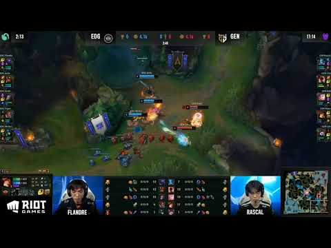 EDG Viper getting first blood against GenG