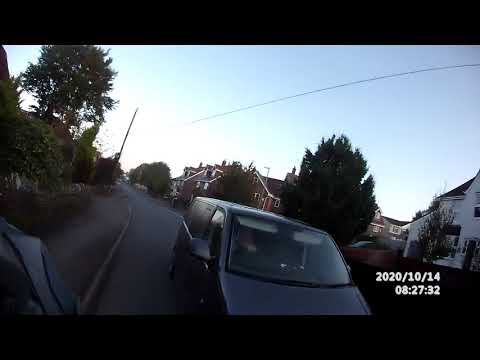 CA12 NPZ drives at a cyclist in Frampton Cotterell