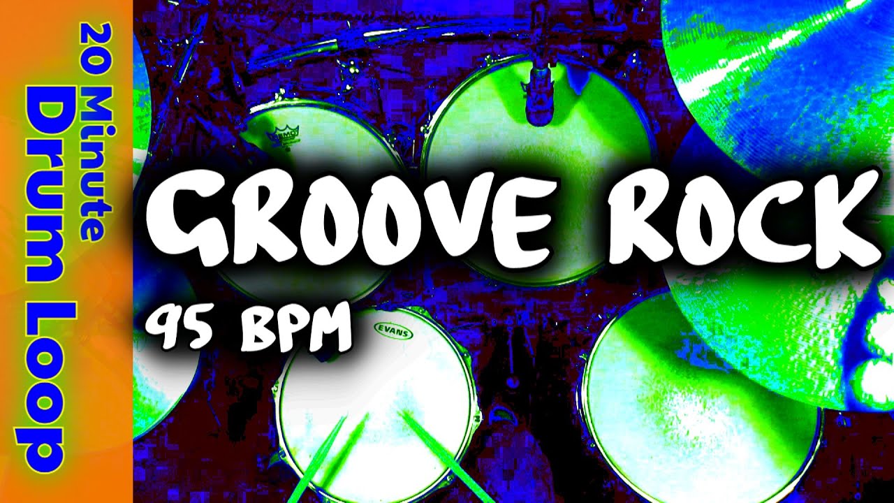 20 Minute Backing Track - Groove Rock Drum Beat 95 BPM - YouTube