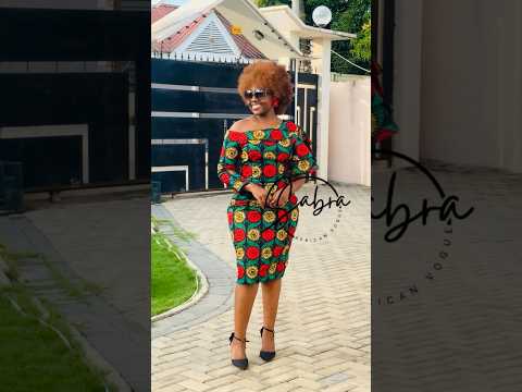 Gorgeous and elegant Ankara fitting dress style #latestafricaprint #africanclothing #zamakalefashion