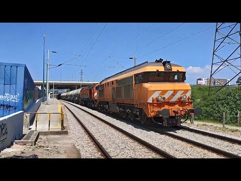 Medway 1905 + Medway 1964 com o comboio de cimento "Godim"