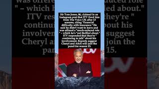 Sir Tom Jones Says He Was Fired from The Voice UK Over Financial Difficulty #SirTomJones #TheVoiceUK
