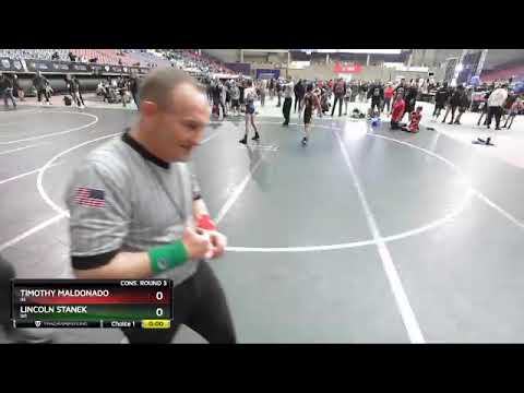 97 Lbs Cons. Round 3 - Timothy Maldonado, IN Vs Lincoln Stanek, WI F7d6