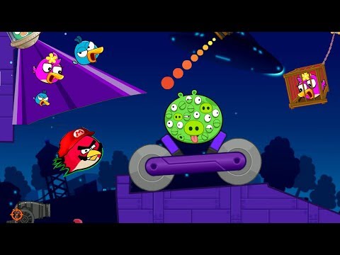 Angry Birds Collection Hacked 4 - RESCUE ALL BIRDS AFTER SHOOTING THE 100 EYES PIGS!