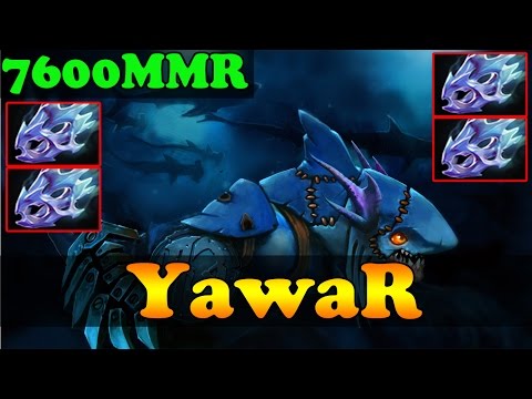 Dota 2 - YawaR 7600 MMR Plays Slark Vol 3 - 2 Games - Ranked Match Gameplay!