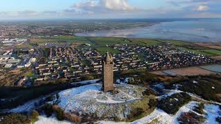 Winter In Northern Ireland ! Scrabo Tower Drone 4K