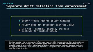 OpenClaw Policy: Detect Configuration Drift Without False Confidence