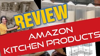 Amazon kitchen products review /How I organized my kitchen with amazon products