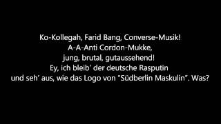 Kollegah &amp; Farid Bang - Halleluja (Lyrics) [HQ]