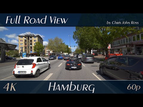 Hamburg, Germany: Eidelstedt - Kieler Straße, Holsteiner Chaussee - 4K Ultra UD