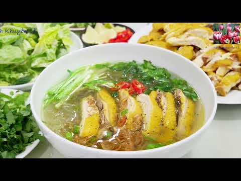 Vietnamese Chicken Mushroom Soup with Glass Noodles