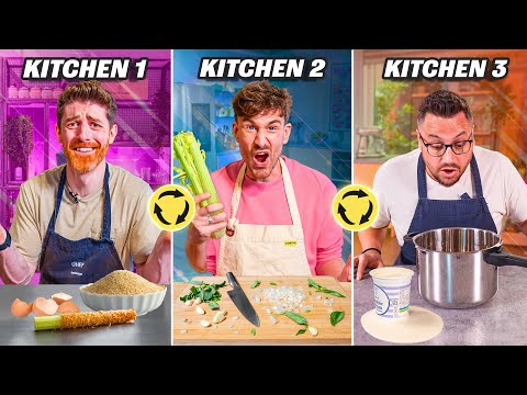 Every 8 Minutes We SWAP Kitchens And Must Use... Celery! | Sorted Food