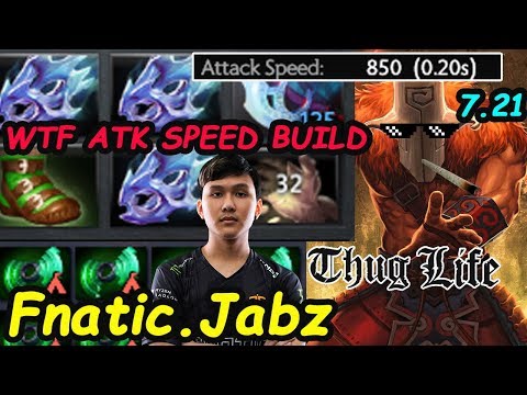 Fnatic Jabz - [Juggernaut] Crazy iceiceice 's brother Hyper ATK Speed Build 7.21 Dota 2