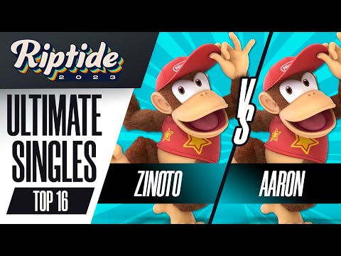 Zinoto (Diddy Kong) vs Aaron (Diddy Kong) - Ultimate Singles Top 16 - Riptide 2023