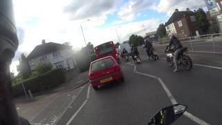 IDIOT BIKERS, DANGEROUS DRIVING