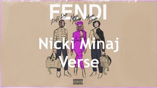 Nicki Minaj - Fendi Verse [Lyric Video]