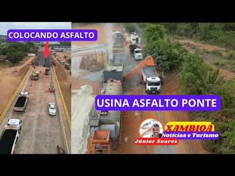 29/10/25 EXATO MOMENTO ASFALTO PONTE XAMBIOÁ -TO DIVISA COM SÃO GERALDO-PA NA BR 153