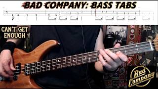 Can't Get Enough by Bad Company - Bass Cover with Tabs Play-Along