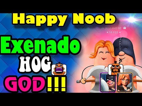 🔥IQ 300 Happy Noob  👈 Hog Exenado 6400+ gameplays - Clash Royale