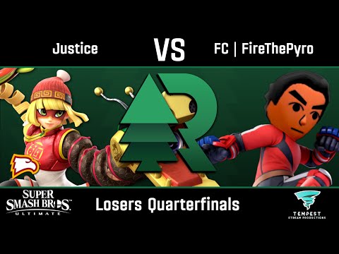 Justice (Min-Min) vs FireThePyro (Mii Brawler) - Ultimate Losers Quarters - Evergreen Rising #10