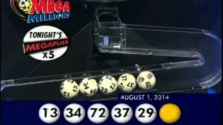2014 08 01 Mega Millions Numbers and draw results