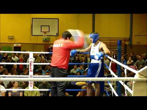 Boxen Meisterschaft-Finale RRW - Dimitry Zazdravnyhk vs. Uzo Aziz-Kalasch