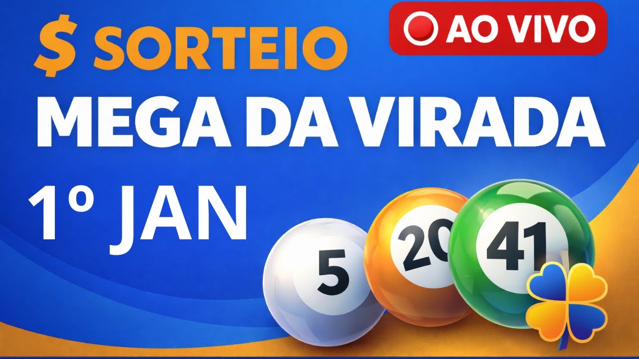 Acompanha agora o sorteio da mega da virada 2025/2026