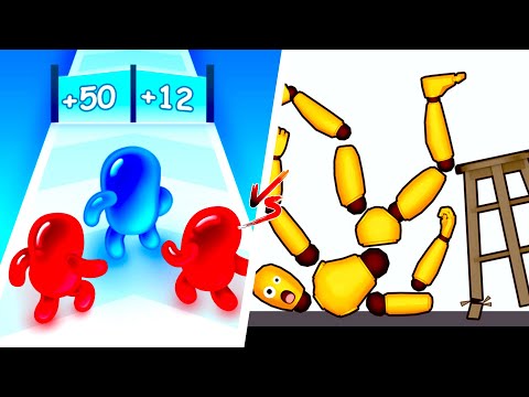 Join Blob Clash 3D vs Kick & Break 🟣🧨🦵💥🔥 Max Levels Gameplay Walkthrough (Android/iOS) DTR36