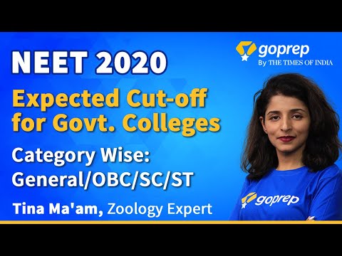 NEET 2020 Expected Cut off for Government Colleges | Minimum Marks Required for MBBS | Goprep NEET Video