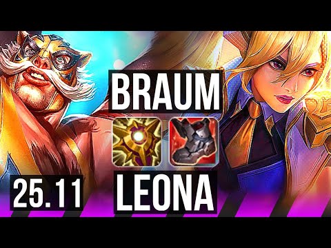 BRAUM & Senna vs LEONA & Lucian (SUP) | KR Challenger | 25.11