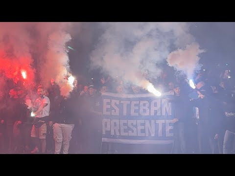 Málaga CF 2-2 Córdoba CF. This is how the Málaga supporters' section marched towards La Rosaleda ...