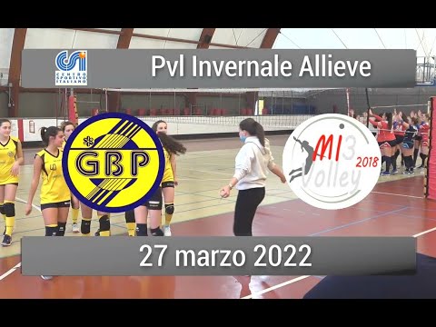 27/3/2022 Pallavolo Allieve: GBP - Milano 3  0-3