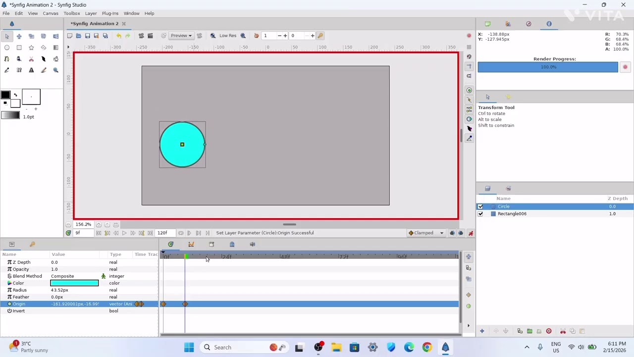 Make Animated Bouncing ball in Synfig Studio || Class 11th