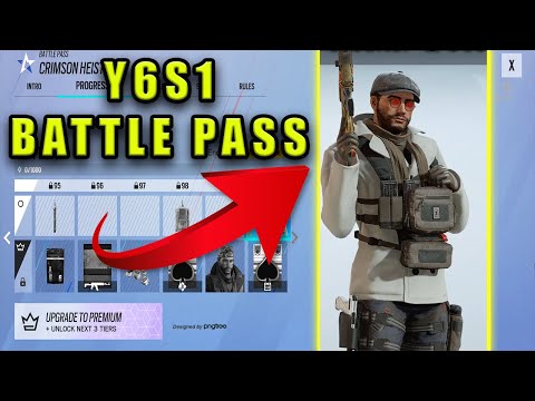 Y6S1 NEW BATTLE PASS all 100 Tiers Showcase in game 🔥 -  Operation Crimson Heist