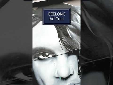 Geelong wall art ft Michael Hutchence, Chrissie Amphlett and more