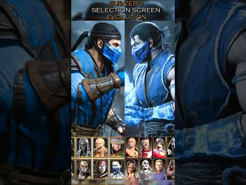 Sub-Zero Selection Screen Evolution in Mk9 , MkX , Mk11 and Mk1 Khaos Reigns #mortalkombat1havik