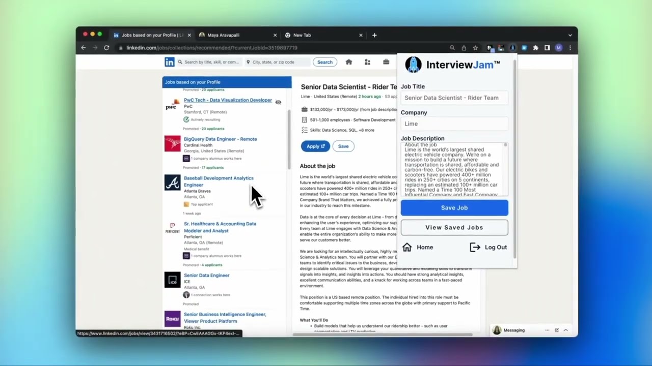 Interview Jam Chrome Extension Demo