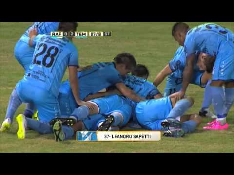 Gol de Sapetti. Rafaela 0 - Temperley 2. Fecha 4. Primera División 2016