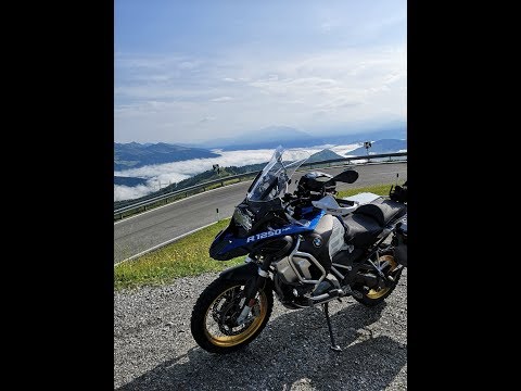 SC-Project Adventure slip on vs Stock sound test. BMW R1250GS ADVENTURE..