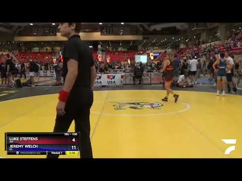 106 Lbs Cons. Round 3 - Luke Steffens, MO Vs Jeremy Welch, KS 3ad5